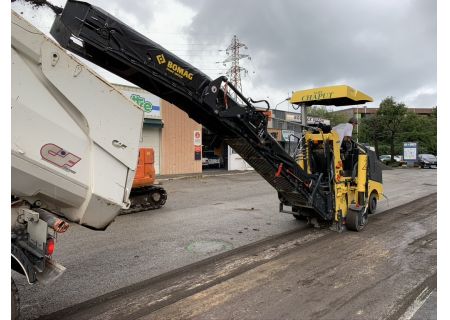 Travaux avec raboteuse