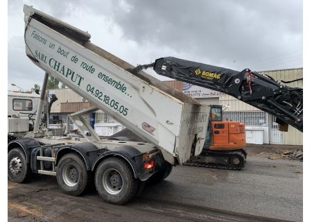 Travaux avec raboteuse